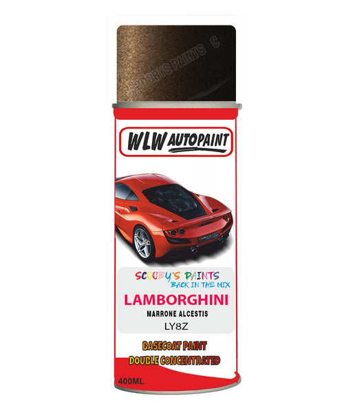 Lamborghini Marrone Alcestis Aerosol Spray Paint Code Ly8Z Basecoat Spray Paint