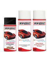 Lamborghini Huracan Mythosschwarz Complete Aerosol Kit With Primer And Lacquer