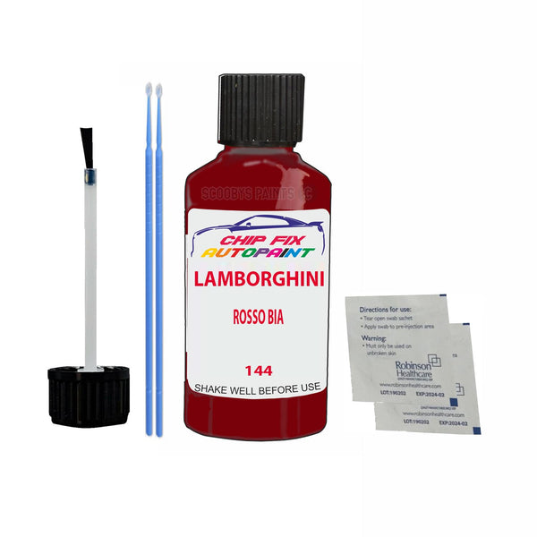 Lamborghini Aventador S Rosso Bia Touch Up Paint Code 144 Scratch Repair Paint