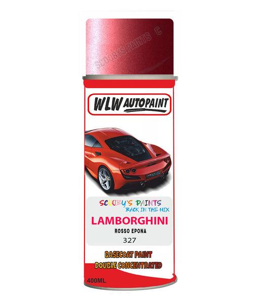 Lamborghini Rosso Epona Aerosol Spray Paint Code 327 Basecoat Spray Paint