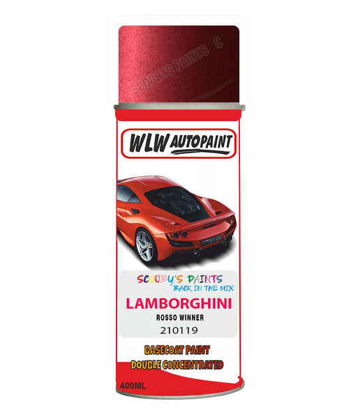 Lamborghini Rosso Winner Aerosol Spray Paint Code 210119 Basecoat Spray Paint