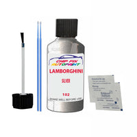 Lamborghini Gallardo Silver Touch Up Paint Code 102 Scratch Repair Paint