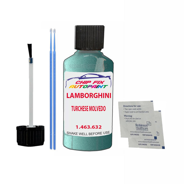 Lamborghini Other Models Turchese Molvedo Touch Up Paint Code 1.463.632 Scratch Repair Paint