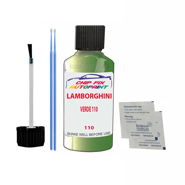 Lamborghini Other Models Verde 110 Touch Up Paint Code 110 Scratch Repair Paint