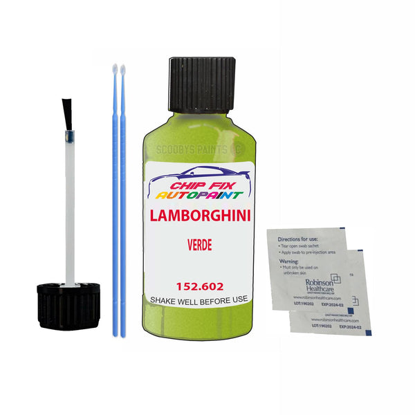 Lamborghini Other Models Verde Touch Up Paint Code 152.602 Scratch Repair Paint