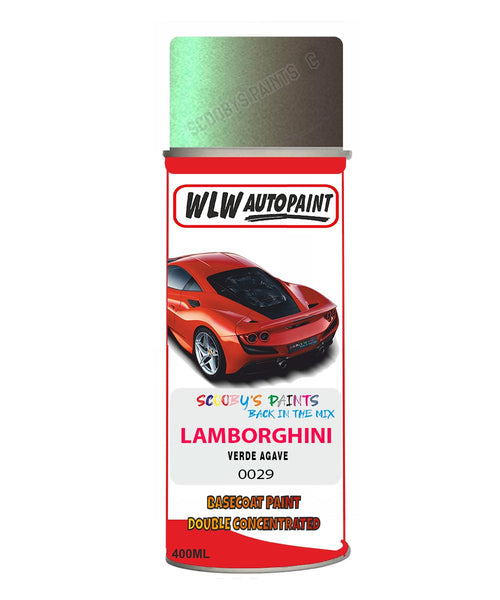 Lamborghini Verde Agave Aerosol Spray Paint Code 29 Basecoat Spray Paint