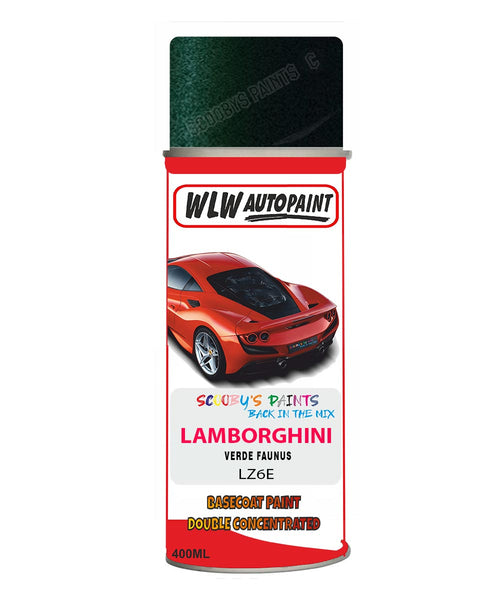 Lamborghini Verde Faunus Aerosol Spray Paint Code Lz6E Basecoat Spray Paint