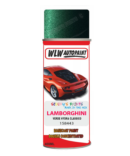 Lamborghini Verde Hydra Classico Aerosol Spray Paint Code 158443 Basecoat Spray Paint