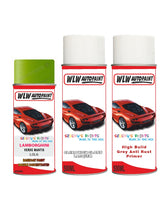 Lamborghini Urus Verde Mantis Complete Aerosol Kit With Primer And Lacquer