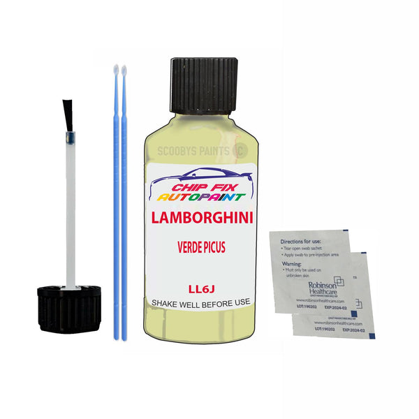 Lamborghini Gallardo Verde Picus Touch Up Paint Code Ll6J Scratch Repair Paint