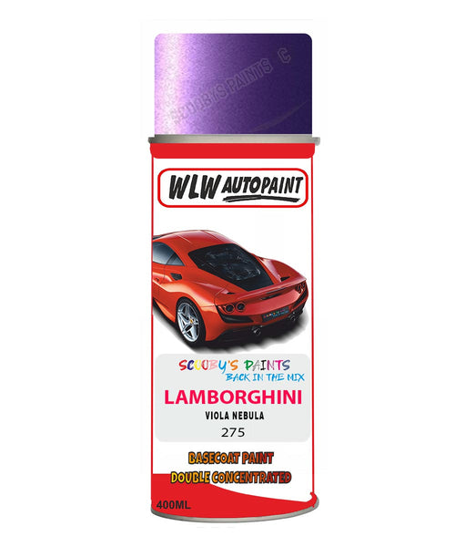 Lamborghini Viola Nebula Aerosol Spray Paint Code 275 Basecoat Spray Paint