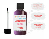 Instructions for Use Lamborghini Murcielago Violet-Purple Touch Up Paint