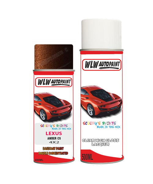 Aerosol Spray Paint For Lexus Ux Series Amber Cs Brown-Beige-Gold Pain ...