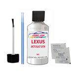 Lexus Ls Series Arctic Blast Satin Touch Up Paint Code 091 Scratch Repair Paint