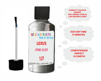 Lexus Ux Series Atomic Silver Paint Code 1J7