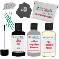 Lexus Black Onyx Car Detailing Paint And Polish Finish Kit