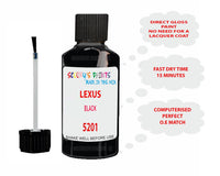 Lexus Es Series Black Paint Code 5201
