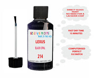 Lexus Gs Series Black Opal Paint Code 214