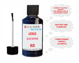 Lexus Rx450H Hybrid Black Sapphire Paint Code 8U0