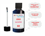 Lexus Rx Series Black Sapphire Paint Code 8U0