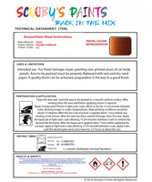 Aerosol Spray Paint For Lexus Ux Series Blazing Carnelian Orange Paint Code 4Y1