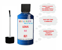 Lexus Rx Series Blue Paint Code 8U1