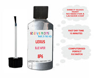 Lexus Rx Series Blue Vapor Paint Code 8P6