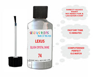 Lexus Gs450H Bluish Crystal Shine Paint Code 074