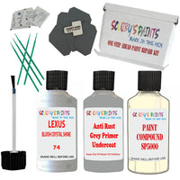 Lexus Bluish Crystal Shine Car Detailing Paint And Polish Finish Kit