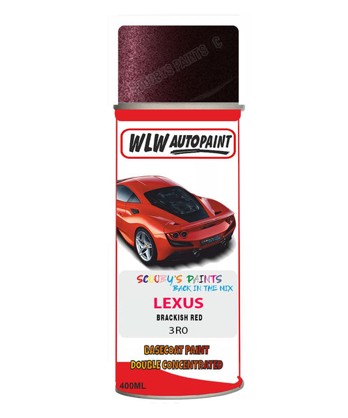 Lexus Brackish Red Aerosol Spraypaint Code 3R0 Basecoat Spray Paint