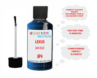 Lexus Rx Series Dark Blue Paint Code 8P4