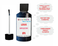 Lexus Es Series Dark Blue Onyx Paint Code 8P8
