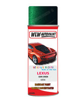 Lexus Dark Green Aerosol Spraypaint Code 6R4 Basecoat Spray Paint