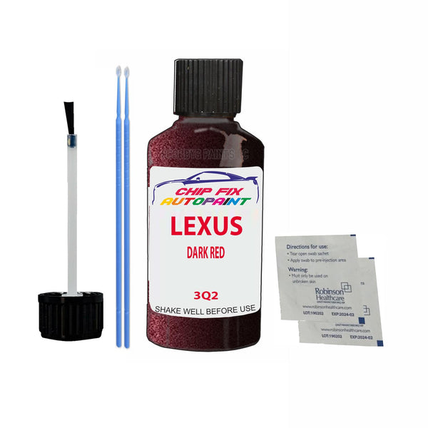 Lexus Es Series Dark Red Touch Up Paint Code 3Q2 Scratch Repair Paint