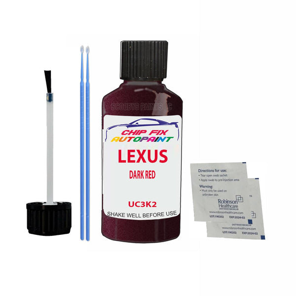 Lexus Es Series Dark Red Touch Up Paint Code Uc3K2 Scratch Repair Paint