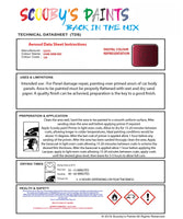 Aerosol Spray Paint For Lexus Ls Series Dark Wine Red Red Paint Code 3J8