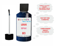 Lexus Rx Series Deep Blue Paint Code 8V3