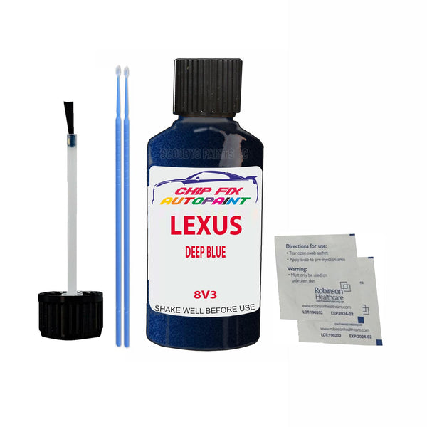 Lexus Hs Series Deep Blue Touch Up Paint Code 8V3 Scratch Repair Paint