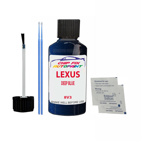 Lexus Ls Series Deep Blue Touch Up Paint Code 8V3 Scratch Repair Paint