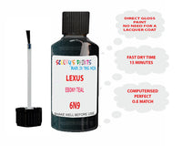 Lexus Ls Series Ebony Teal Paint Code 6N9