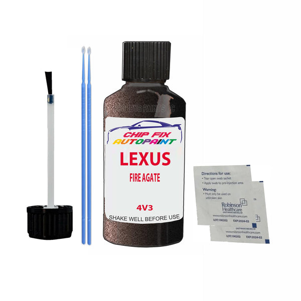Lexus Is Series Fire Agate Touch Up Paint Code 4V3 Scratch Repair Paint