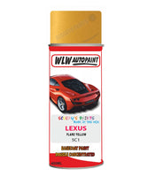 Lexus Flare Yellow Aerosol Spraypaint Code 5C1 Basecoat Spray Paint