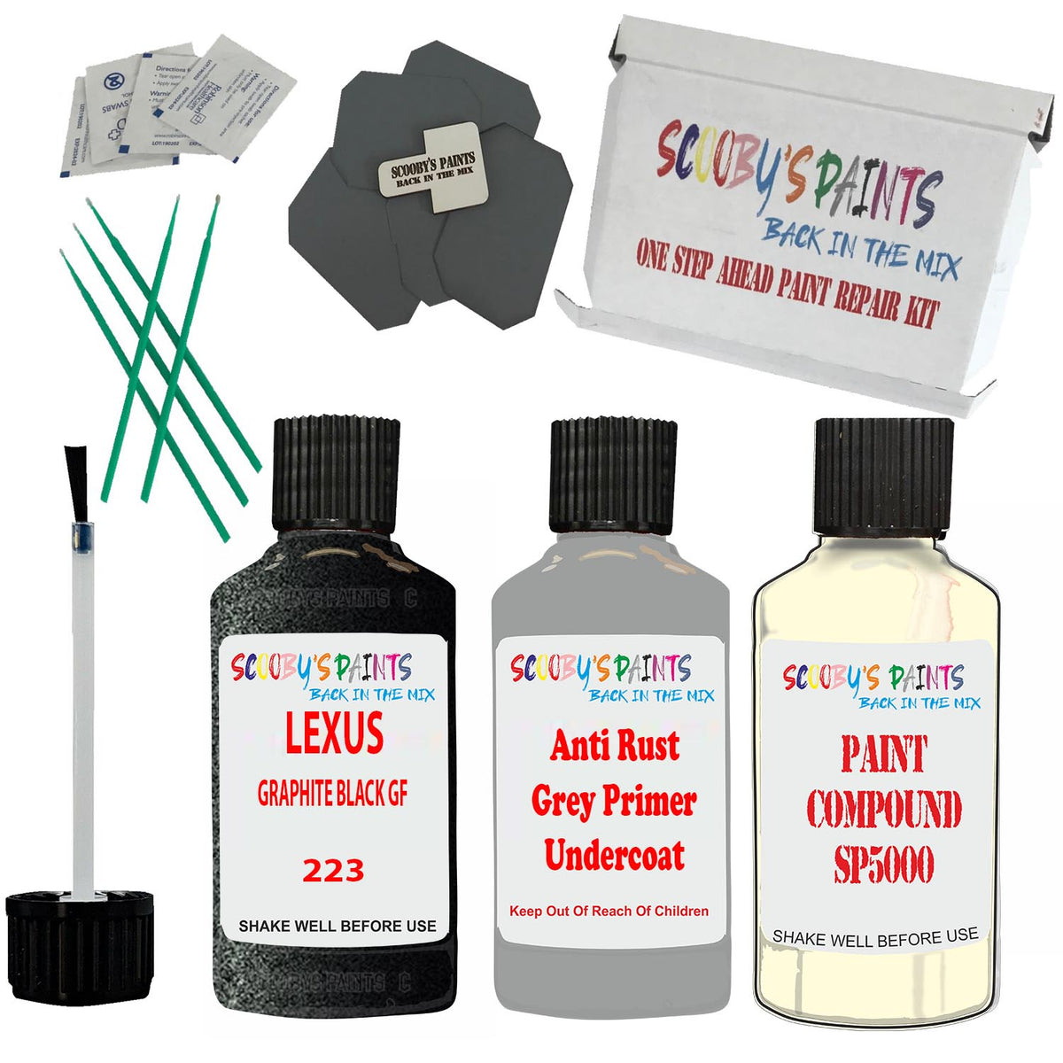 For Lexus Gs F Series Graphite Black Gf Touch Up Paint Paint Code 223 ...
