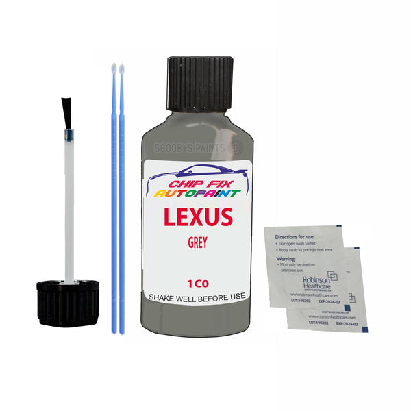 Lexus Rx450H Hybrid Grey Touch Up Paint Code 1C0 Scratch Repair Paint