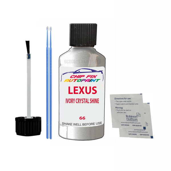 Lexus Ls Series Ivory Crystal Shine Touch Up Paint Code 066 Scratch Repair Paint