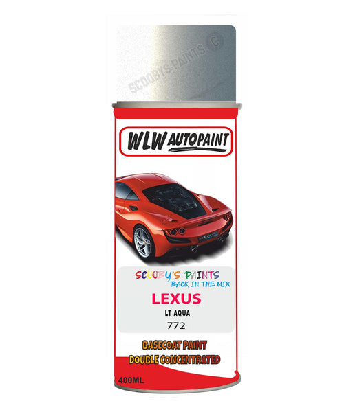 Lexus Lt Aqua Aerosol Spraypaint Code 772 Basecoat Spray Paint