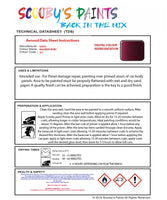 Aerosol Spray Paint For Lexus Es Series Magenta/Ruby Red Paint Code 3L3