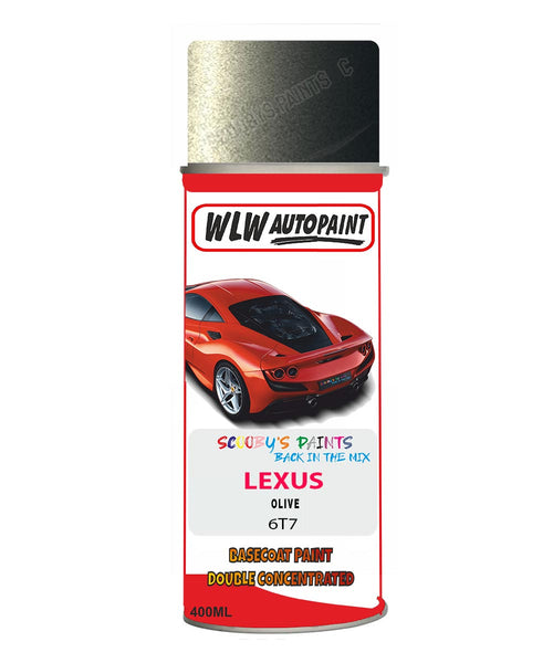 Lexus Olive Aerosol Spraypaint Code 6T7 Basecoat Spray Paint