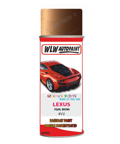 Lexus Pearl Brown Aerosol Spraypaint Code 4V2 Basecoat Spray Paint