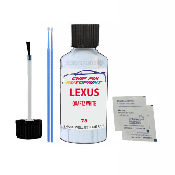 Lexus Rx Series Quartz White Touch Up Paint Code 078 Scratch Repair Paint